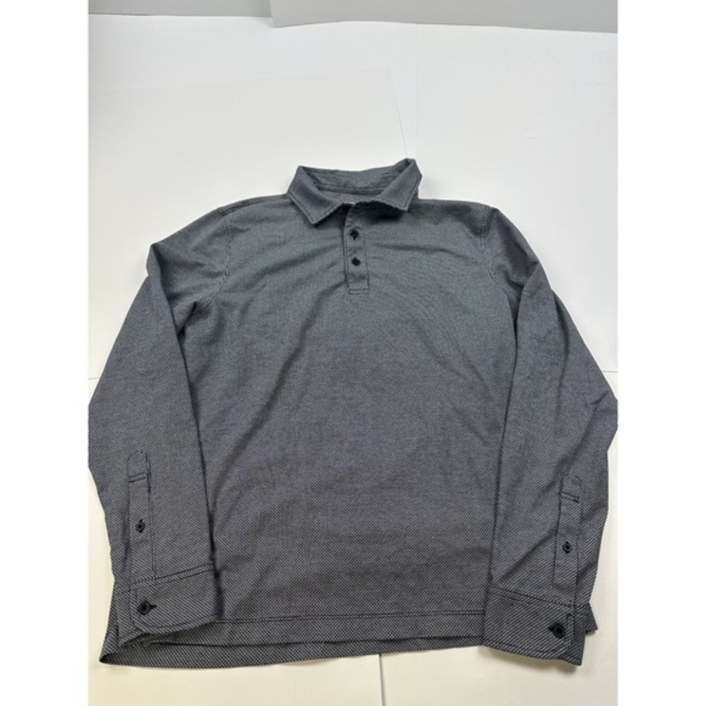 UNTUCKit Men's Size Medium Polo Long Sleeve Regular‎ Fit